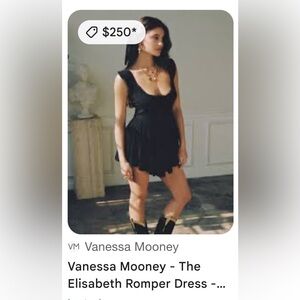 Vanessa Mooney Black Mini Dress